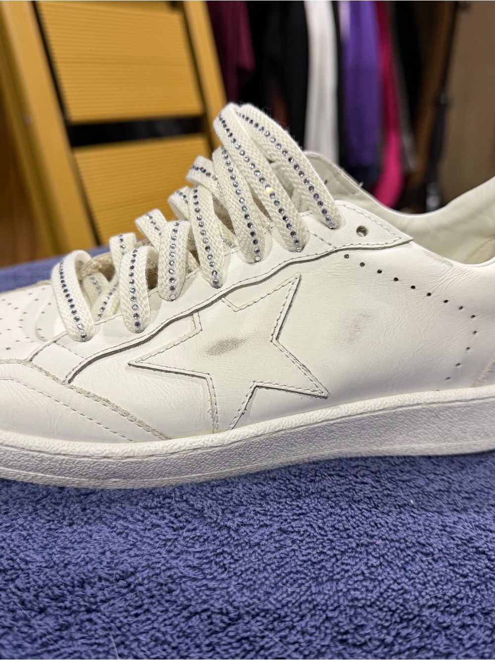 Golden Goose White Leather Star-Accent Women's Sneaker